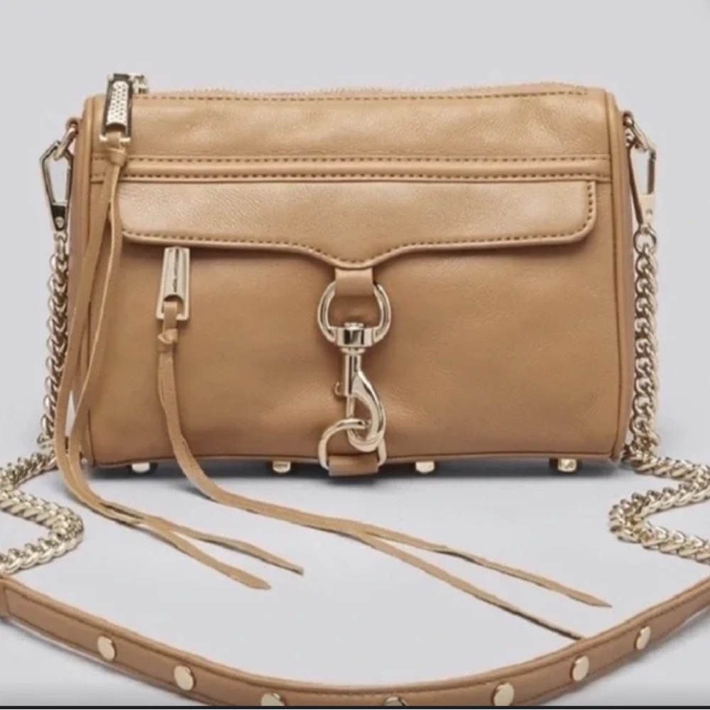 Tan Leather Crossbody Bag
